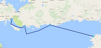 Karacasogut - Bodrum (Mini Tour) with A/C Boats